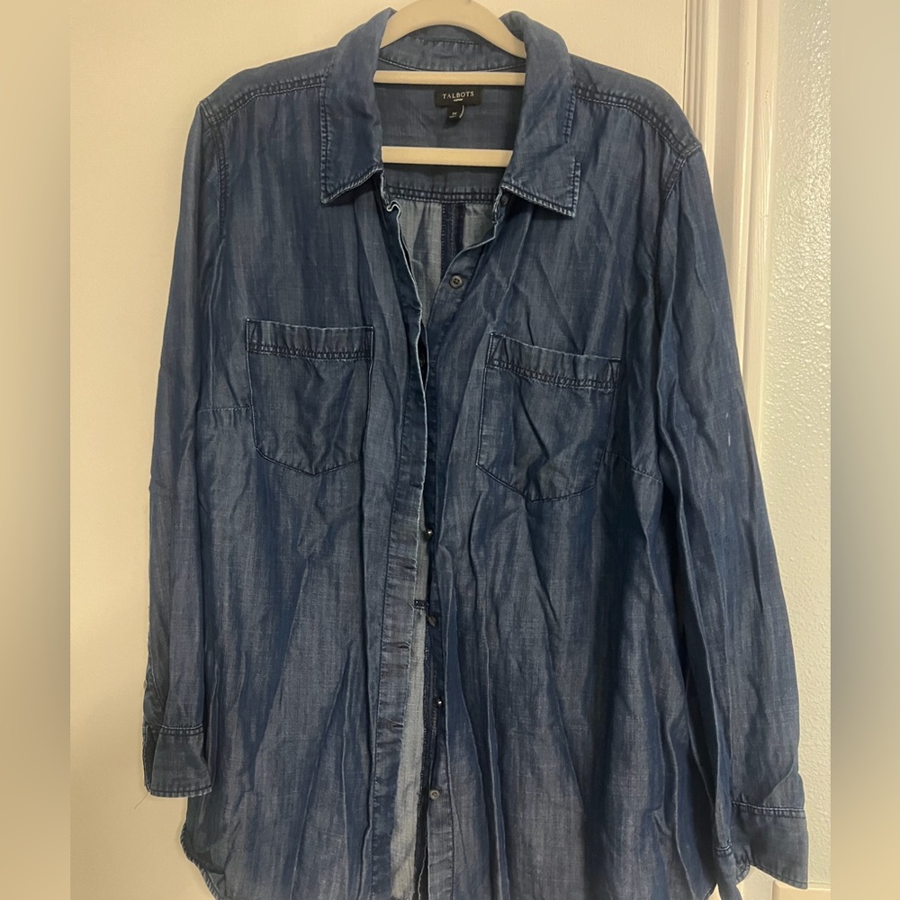 Talbots Indigo Denim Shirt